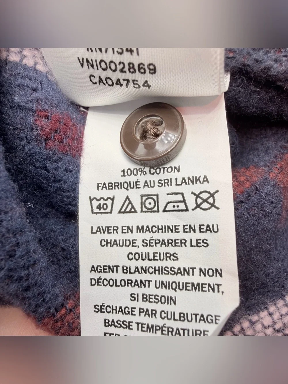 LL Bean Signature XL NWT Aztec Patterned Southwestern Chamois Tunic Shirt Jacket